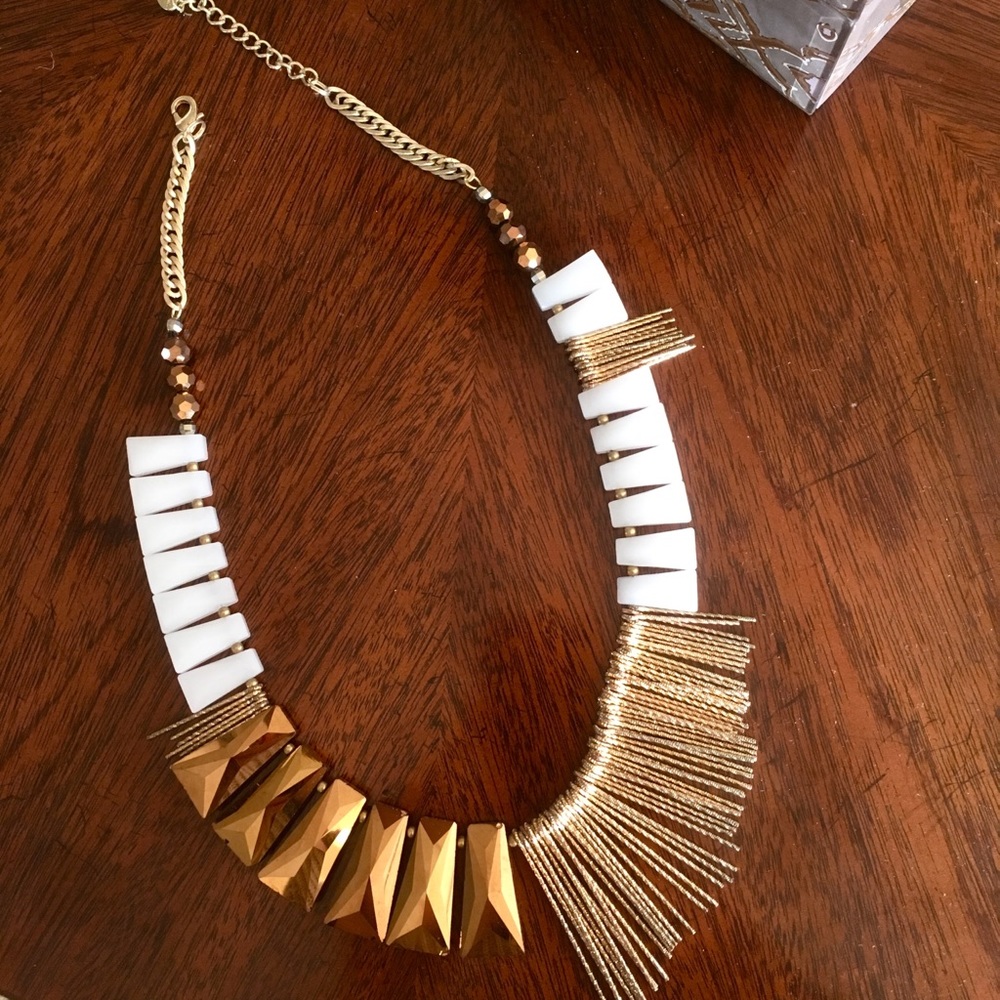 Geometric Bib Necklace